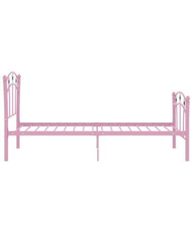 Giroletto con Motivo Calcio in Metallo Rosa 90x200 cm