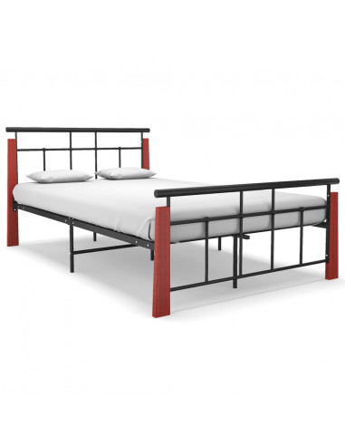 Giroletto in Metallo e Legno Massello di Rovere 120x200 cm