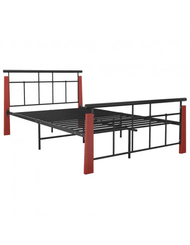 Giroletto in Metallo e Legno Massello di Rovere 120x200 cm