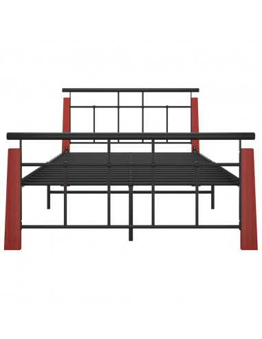 Giroletto in Metallo e Legno Massello di Rovere 120x200 cm