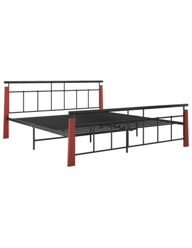 Giroletto in Metallo e Legno Massello di Rovere 180x200 cm