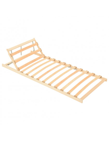 Rete a Doghe con 13 Doghe Testata Regolabile 80x200 cm