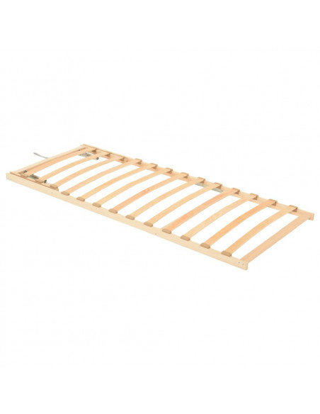 Rete a Doghe con 13 Doghe Testata Regolabile 80x200 cm