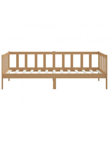 Dormeuse Marrone Miele in Legno Massello di Pino 90x200 cm