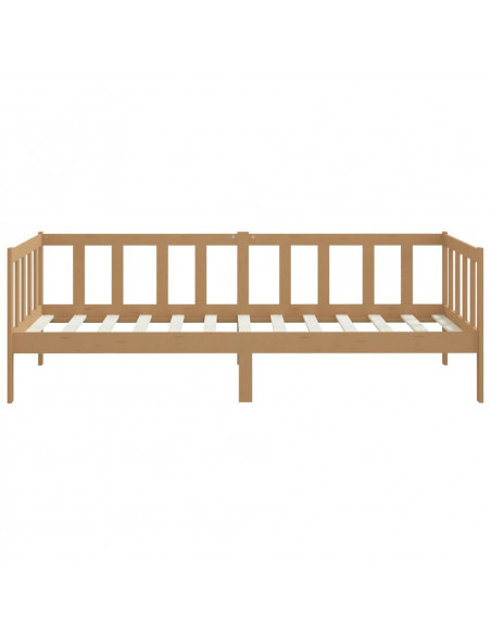 Dormeuse Marrone Miele in Legno Massello di Pino 90x200 cm