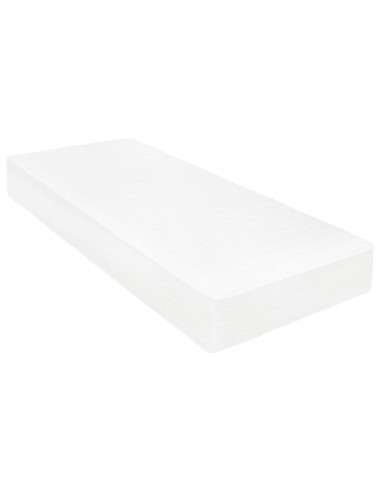 Divano Letto con Materasso 90x200 cm Grigio in Legno di Pino