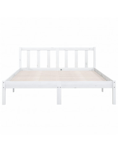 Giroletto Bianco in Legno Massello di Pino 160x200 cm