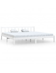 Giroletto Bianco in Legno Massello 180x200 cm Super King 2