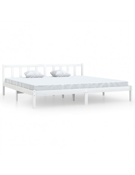 Giroletto Bianco in Legno Massello di Pino 200x200 cm