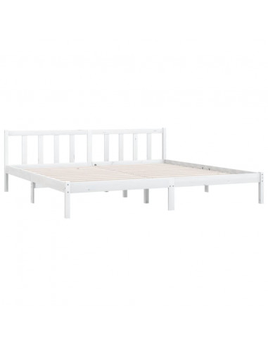 Giroletto Bianco in Legno Massello di Pino 200x200 cm