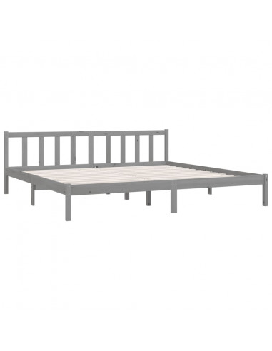 Giroletto Grigio in Legno Massello di Pino 200x200 cm