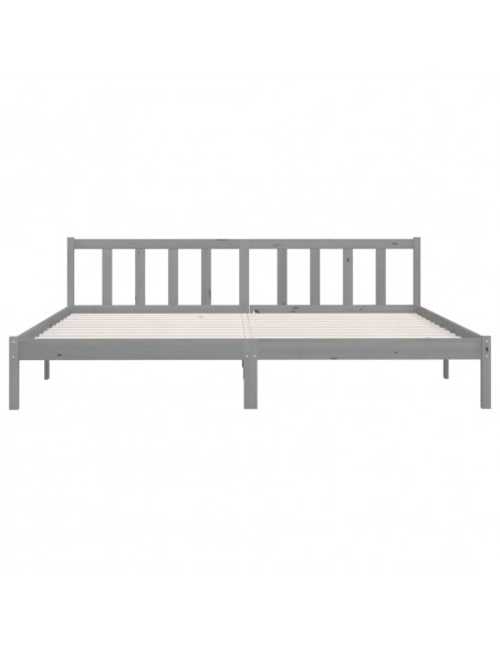 Giroletto Grigio in Legno Massello di Pino 200x200 cm