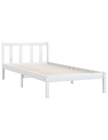 Giroletto Bianco in Legno Massello di Pino 90x200 cm