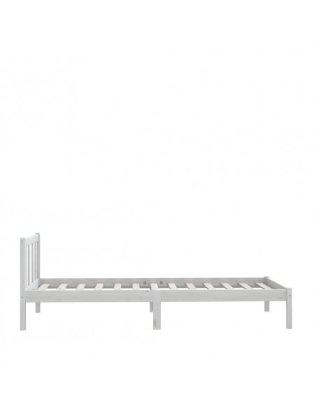 Giroletto Bianco in Legno Massello di Pino 90x200 cm
