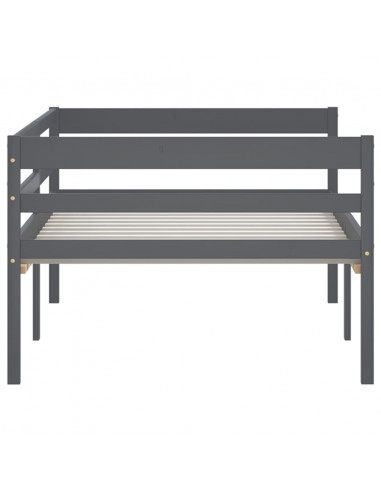 Giroletto Grigio Scuro in Legno Massello di Pino 90x200 cm