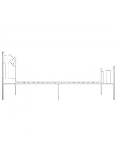 Giroletto Bianco in Metallo 90x200 cm