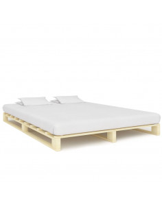 Giroletto in Pallet di Legno Massello di Pino 140x200 cm 2