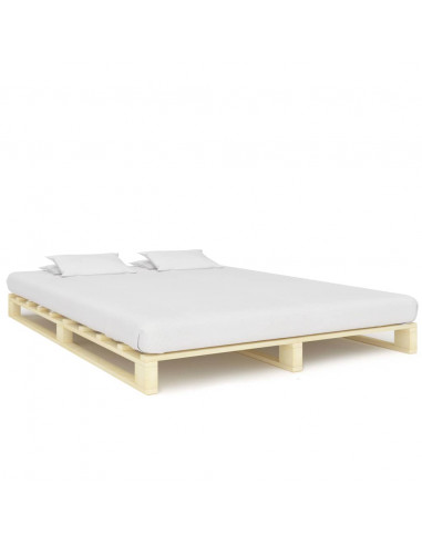 Giroletto in Pallet di Legno Massello di Pino 160x200 cm