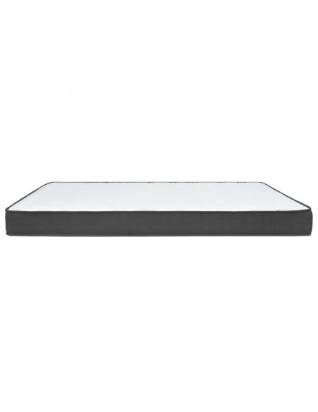 Letto a Molle Grigio Scuro in Tessuto 90x200 cm