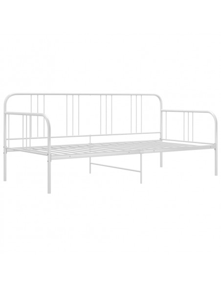 Divano Letto Bianco in Metallo 90x200 cm