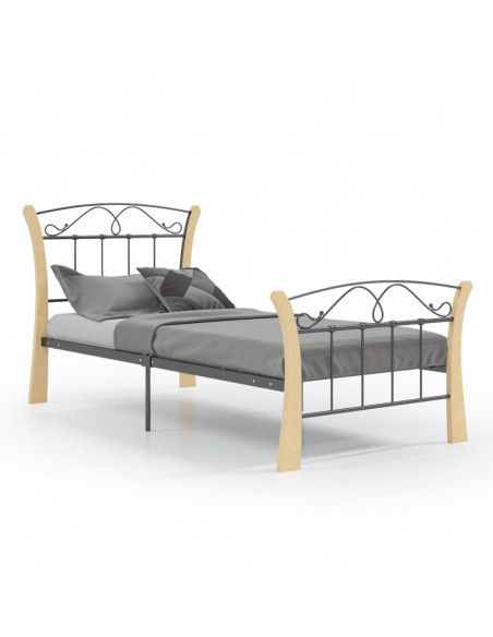 Giroletto Nero in Metallo 90x200 cm