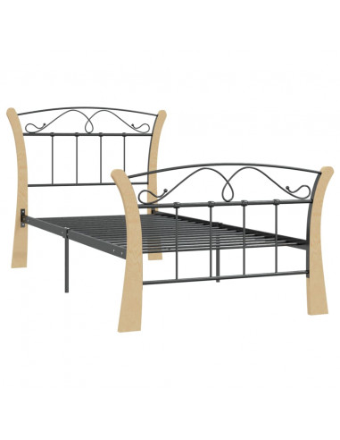 Giroletto Nero in Metallo 90x200 cm