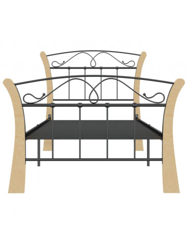 Giroletto Nero in Metallo 90x200 cm