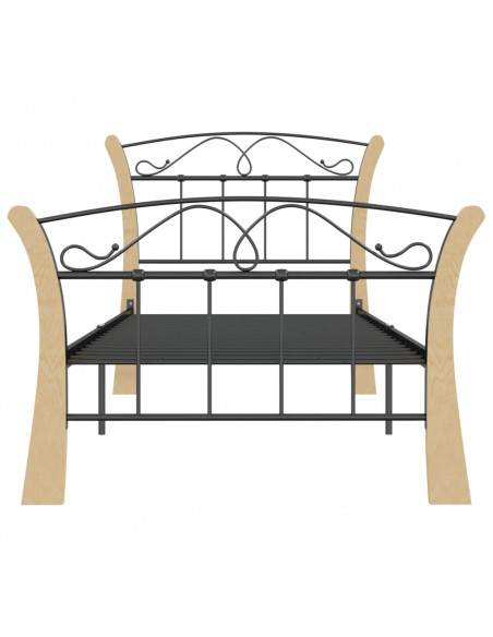 Giroletto Nero in Metallo 90x200 cm