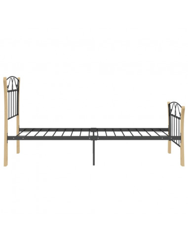 Giroletto Nero in Metallo 90x200 cm