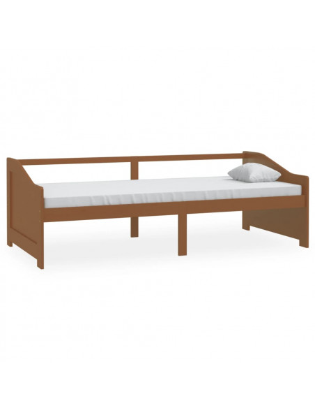 Divano Letto a 3 Posti Miele in Legno Massello di Pino 90x200cm