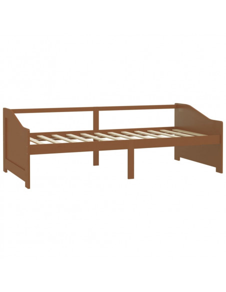 Divano Letto a 3 Posti Miele in Legno Massello di Pino 90x200cm