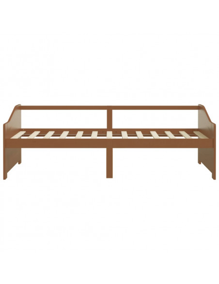 Divano Letto a 3 Posti Miele in Legno Massello di Pino 90x200cm