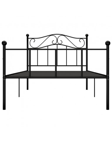 Giroletto Nero in Metallo 90x200 cm