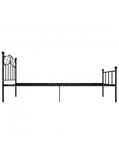 Giroletto Nero in Metallo 90x200 cm