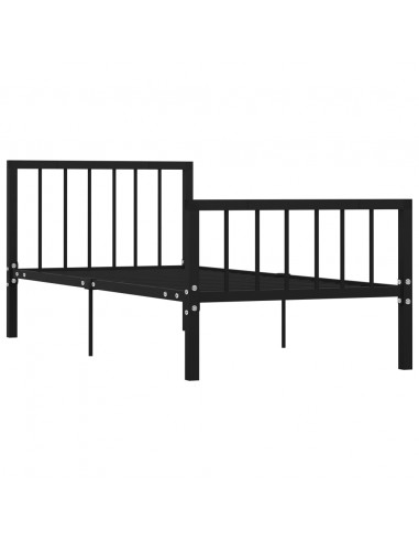 Giroletto Nero in Metallo 90x200 cm