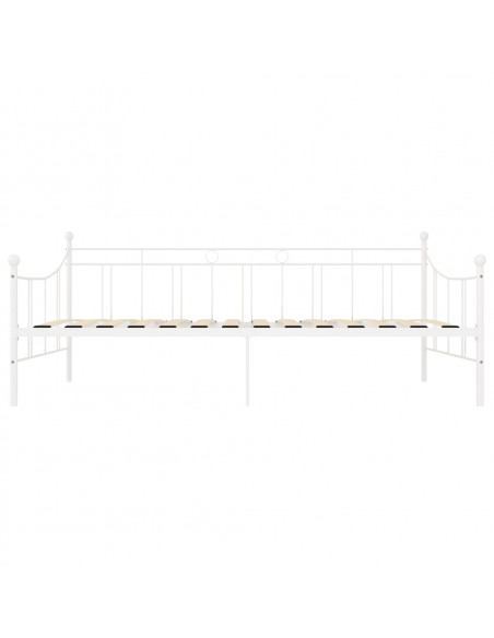Telaio Divano Letto Bianco in Metallo 90x200 cm