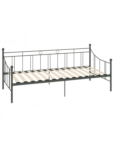 Telaio Divano Letto Grigio in Metallo 90x200 cm