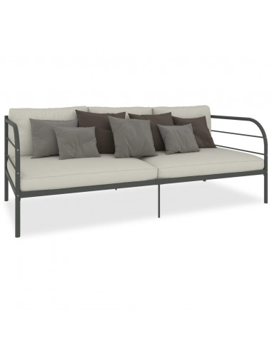 Telaio Divano Letto Grigio in Metallo 90x200 cm
