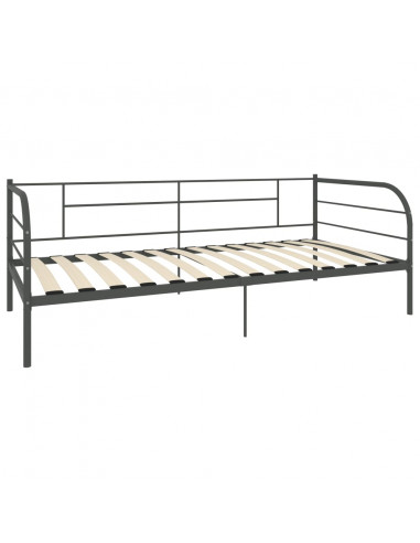 Telaio Divano Letto Grigio in Metallo 90x200 cm