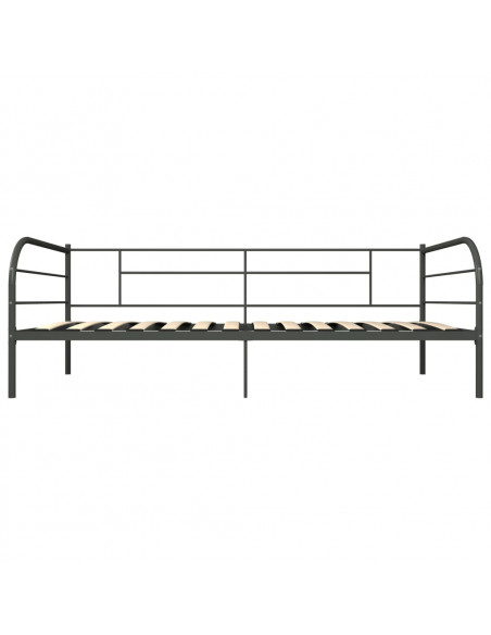 Telaio Divano Letto Grigio in Metallo 90x200 cm