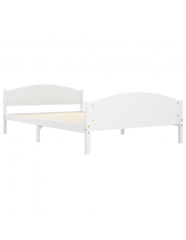 Giroletto Bianco in Legno Massello di Pino 160x200 cm