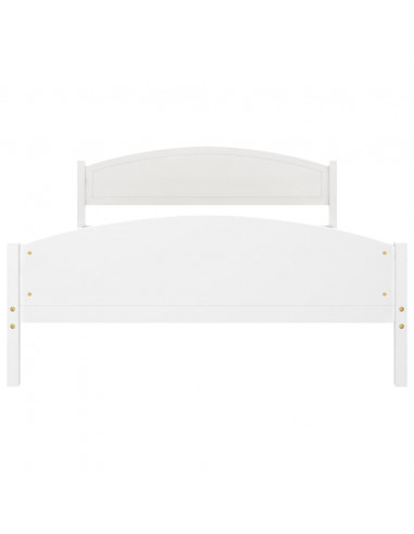 Giroletto Bianco in Legno Massello di Pino 160x200 cm