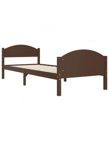 Giroletto Marrone Scuro in Legno Massello di Pino 100x200 cm