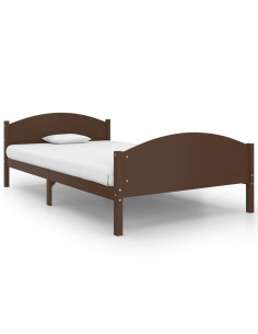 Giroletto Marrone Scuro in Legno Massello di Pino 120x200 cm 2