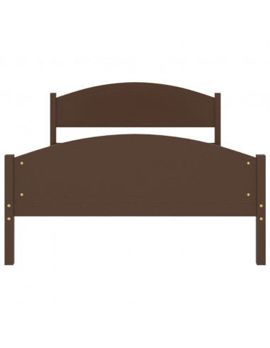 Giroletto Marrone Scuro in Legno Massello di Pino 120x200 cm