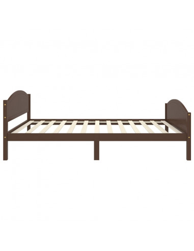 Giroletto Marrone Scuro in Legno Massello di Pino 120x200 cm