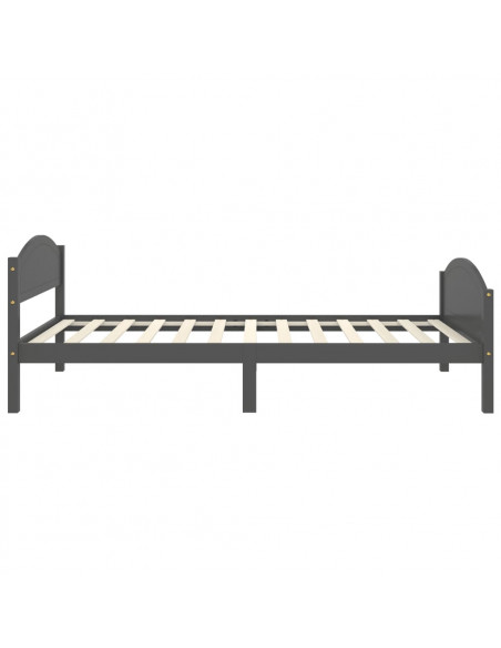 Giroletto Grigio Scuro in Legno Massello di Pino 90x200 cm