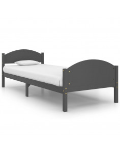 Giroletto Grigio Scuro in Legno Massello di Pino 100x200 cm 2