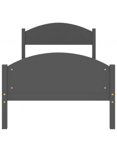 Giroletto Grigio Scuro in Legno Massello di Pino 100x200 cm