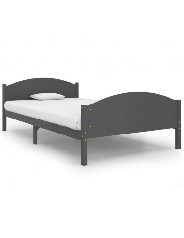 Giroletto Grigio Scuro in Legno Massello di Pino 120x200 cm